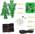 3D Xmas Christmas Tree DIY Model Assemble Kit with 7 Color Flashing RGB LED Circuit Funny Electronic Science Experiment Kit STEM Project PCB Board