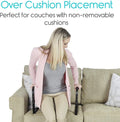 Vive Stand Assist - Mobility Standing Aid Rail for Couch, Chair - Assistance Handle for Patients, Elderly, Seniors and Disabled - Safety Grab Bar