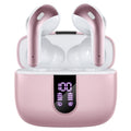 TAGRY Bluetooth Headphones True Wireless Earbuds 60H Playback LED Power Display Earphones with Wireless Charging Case IPX5 Waterproof in-Ear Ear