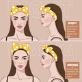 Teenitor 5pcs Makeup Headband with Removable Bow, Spa Headband for Washing Face for Teen Girls Women, Christmas Gifts Basket for Teens Girls