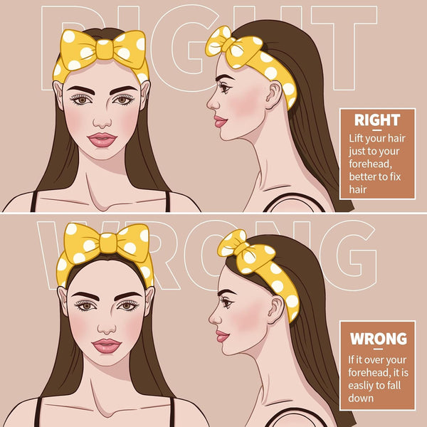 Teenitor 5pcs Makeup Headband with Removable Bow, Spa Headband for Washing Face for Teen Girls Women, Christmas Gifts Basket for Teens Girls