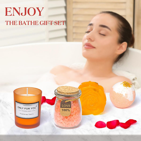 Gifts for Women Unique Spa Gifts Basket Set Birthday, Mothers Day, Valentines Day Christmas Gifts for Mom, Sister, Her, Girlfriend, Wife Bright