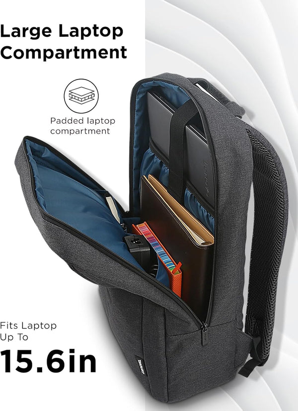Lenovo Laptop Backpack B210, 15.6-Inch Laptop/Tablet, Durable, Water-Repellent, Lightweight, Clean Design, Sleek for Travel, Business Casual or