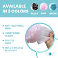 Yoove Loofah Back Scrubber W/Bamboo Charcoal Fiber Infused Bath Sponge, Wooden Handle, Luffa Pouf, Sponge Stick & Hanging Hook for Men & Women,