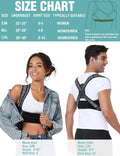 Posture Corrector for Women Men,Bi-Straps Back Straightener - Bamboo Fiber Back Brace Posture Corrector - Instant Upper Back Pain Relief