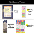 HARDCOVER 2025 Planner, 5.5"X8": 14 Months (November 2024 - December 2025), Daily Weekly Monthly Planner, Yearly Agenda, Bookmark, Pocket Folder