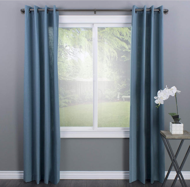 Decopolitan Industrial Wrap around Telescoping Curtain Rod Set, 72-144", Bronze