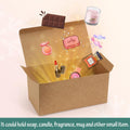 Valbox 4X4X4 Brown Gift Boxes 25PCS Kraft Paper Boxes with Lids for Gifts, Crafting, Cube, Cupcake Boxes, Easy Assemble Boxes for Party Favor