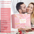 Birthday Gifts for Women Self Care Gift Set, Pink Relaxing Spa Gifts Basket Women Care Package Get Well Soon Gifts, Unique Mothers Day Presents