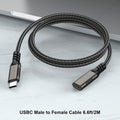 USB C Extension Cable 6.6Ft Male to Female Cord Support 4K Video Output, Fast Charge 100W, Data Transfer 10Gbps, USB 3.2 Gen 2 Extender for PC,