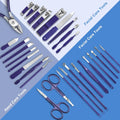 Manicure Set Personal Care Mens Grooming Kit, 30 in 1 Professional Manicure Kit Pedicure Kit, Nail Clippers for Men and Beauty Tool Portable Set,