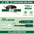 DIY Lash Extension Kit KEYYOU 300Pcs Individual Eyelash Extension Kit 40D 0.07D Curl 9-18MIX Lash Clusters Kit with Lash Glue Remover Applicator