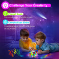 Rechargeable Game Handheld Cube - 15 Fun Brain & Memory Game with Score Screen - Christmas Easter Birthday Gifts for Boys Girls Ages 6-12+ Years