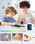 FLUESTON LCD Writing Tablet, Doodle Board Toys Gifts for 3-8 Year Old Girls Boys, 10 Inch Colorful Electronic Board Drawing Pad for Kids, Gifts