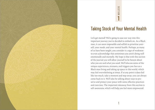 Mental Health Journal for Black Men: Prompts and Practices to Prioritize Yourself and Work on Your Well-Being