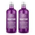 Village Naturals Therapy, Foaming Bath Oil and Body Wash, Nighttime Relief, 16 Oz, Pack of 2