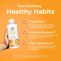 Maryruth Organics Liposomal Vitamin C | Immune Support Supplement | Megadose Vitamin C Supplement 500Mg | Skin Care | Liquid Vitamin C | Vitamin E