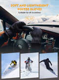 TRENDOUX Winter Gloves for Men Warm: 3M Thinsulate -20â Windproof Waterproof Ski Women Glove with Touchscreen Thermal Lining Anti-Slip for Work