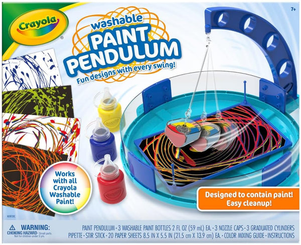 Crayola Paint Pendulum (30Pcs), Washable Paint Kit, Kids Arts & Crafts, Art Toys for Girls & Boys, Gift for Kids, Ages 7+
