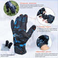 Drasry Neoprene Fishing Gloves Touchscreen 3 Cut Fingers Warm Cold Weather Suitable for Men and Women Ice Fishing Fly Fishing Photography