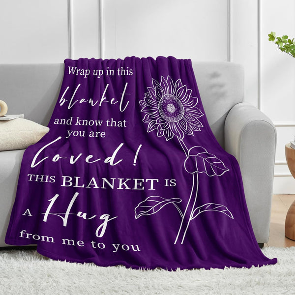 Get Well Gifts for Women after Surgery - Hug Blanket - Thinking of You Gift for Mom Friend Sister - Feel Better Inspirational Gifts for Women -
