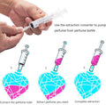 MUB 10Ml Perfume Refill Pump Tools, Perfume Decanter Kit Dispenser with Adapter Tools for Perfumes Transfer, Plastic Perfume Extractor Syringe