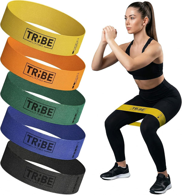 Fabric Resistance Bands for Working Out - Booty Bands for Women and Men - Exercise Bands Resistance Bands Set - Workout Bands Resistance Bands for