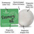 Rosemary Oil for Hair Growth Shampoo Bar. Eco-Friendly,No Harsh Chemicals, Color Safe, pH Balanced. Solid Shampoo Bar Equal to 3 Liquid Bottles.