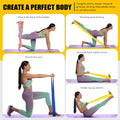 Resistance Bands, Exercise Bands, Physical Therapy Bands for Strength Training, Yoga, Pilates, Stretch Elastic Band with Different Strengths,