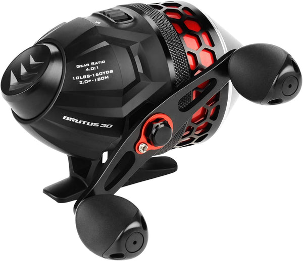 Kastking Brutus Spincast Fishing Reel,Easy to Use Push Button Casting Design,High Speed 4.0:1 Gear Ratio,5 Maxidur Ball Bearings, Reversible