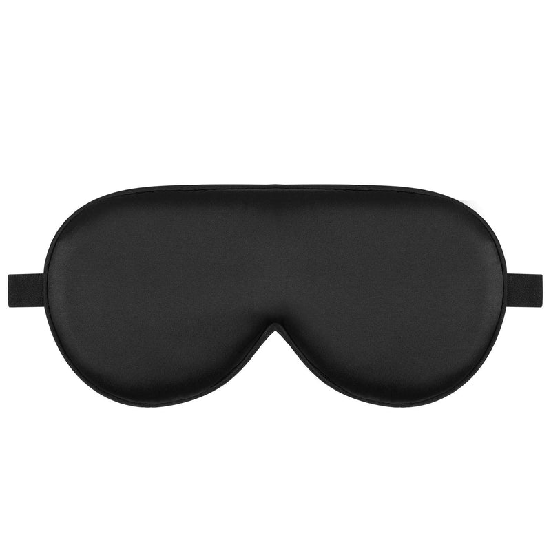 Alaska Bear Sleep Mask Silk Cover Eye Contour Built-In No Pressure for Sleeping, Upgrade over Conventional Flat Satin Eye Masks, Machine Washable