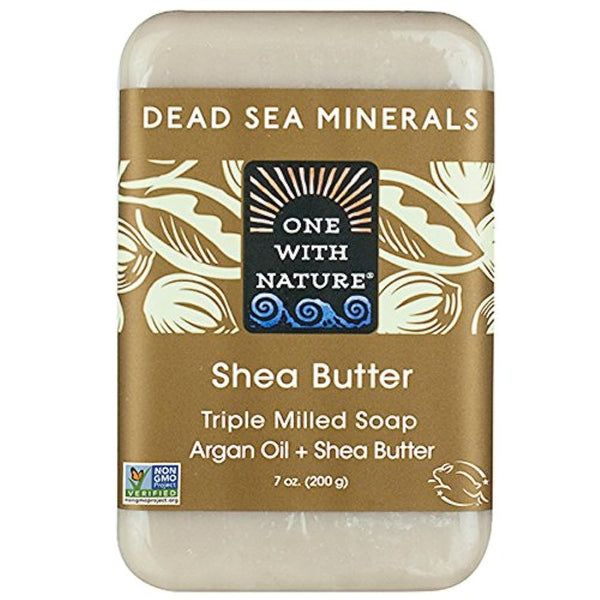 One with Nature Dead Sea Mineral Soap Shea Butter - 7 Oz