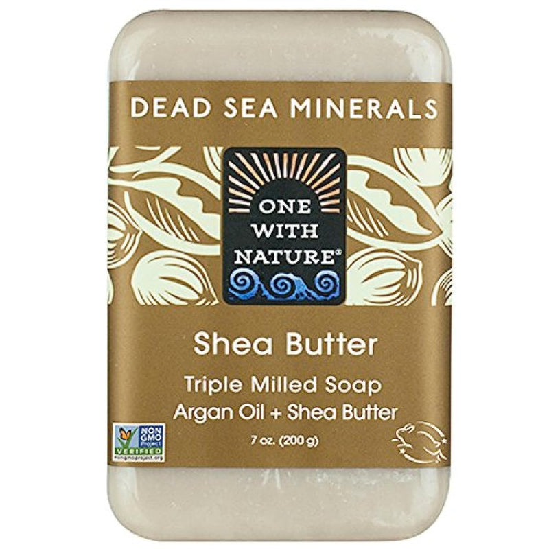 One with Nature Dead Sea Mineral Soap Shea Butter - 7 Oz