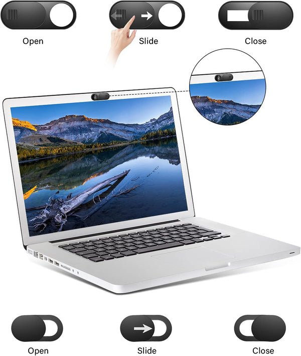 Laptop Camera Cover Slide, Phone Camera Cover Slide, 6 Pack Ultra Thin Webcam Cover Slide for Laptop, Desktop, PC, Tablet, Smartphone, Protect