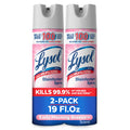 Lysol Disinfectant Spray, Sanitizing and Antibacterial Spray, for Disinfecting and Deodorizing, Early Morning Breeze, 19 Fl Oz (Pack of 2),