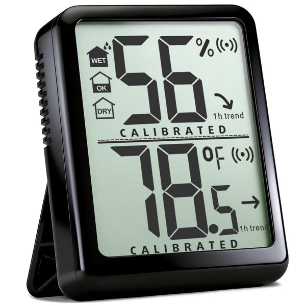 Antonki Room Thermometer Small Hygrometer Indoor Humidity Monitor Sensor, Digital Temperature and Humidity Meter Gauge for Home, Baby Nursery,