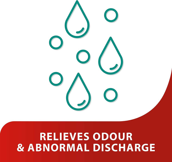 Relieves Odour & Discharge Associated with Bacterial Vaginosis, Triple Benefit, Can Starts to Work in Just 3 Days! from the Makers of Canesten.