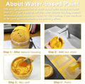 Matio Acrylic Paint Metallic Gold, 120ML Pearlescent Effect Gold Paint, Non Toxic Non Fading Gold Leaf Paint for Art Painting, Handcrafts, Canvas,