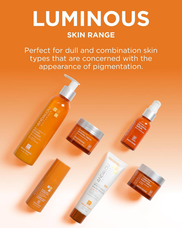 Andalou Naturals Vitamin C BB Beauty Balm Sheer Tint SPF 30, 2-In-1 BB Cream & Face Sunscreen with Broad Spectrum Protection, Mineral Sunscreen
