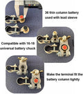 6 Pieces Battery Terminals Post Lead Shims Car Battery Post Caps Adapter Terminal Cable Ends Repair Kits for Positive or Negative Worn Posts Loose