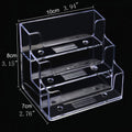 FTOF 3 Pockets Acrylic Business Card Holder Stand Clear Desktop Countertop Office Business Organizer Acrylic Index Card Filling Display for Desk 2