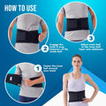 Nyortho Back Brace Women & Men - Medium -30"-34"- Relieves Pain - Support Suspenders - Osteoporosis - Maximum Posture Spine Support - Hook Loop - Mens