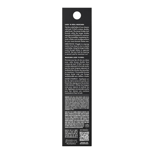 E.L.F. Lash 'N Roll Mascara, Curling Mascara for Visibly Lifted Lashes, Lifts & Separates Lashes. Long-Lasting Formula, Vegan & Cruelty-Free,