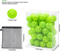 Plastic Golf Balls Practice Limited Flight Golf Training Ball Hollow Swing Practice Indoor Golf Balls with Mesh Drawstring Bag for Backyard