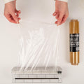 Chicwrap Subway Tile Refillable Plastic Wrap Dispenser - One 9" X 250' Roll of Professional Grade Plastic Wrap - BPA Free and Kosher Certified -