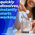 Alka-Seltzer Effervescent Tablets Original Flavor, Fast Multi-Symptom Relief from Headache and Body Ache, Dissolvable Effervescent Fizzy Tablets,