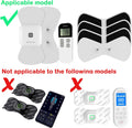 Comfytemp TENS Unit Replacement Pads Only for K6101, 4 Pack Wireless TENS Pads, 5.1" X 2.4" Reusable Self Adhesive Electrodes with Premium