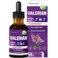 Valerian Root Sleep Support Drops, Passion Flower, Chamomile, Lavender, Soursop Leaves, & Hibiscus Herb Extract Supplement Tincture for Sleep