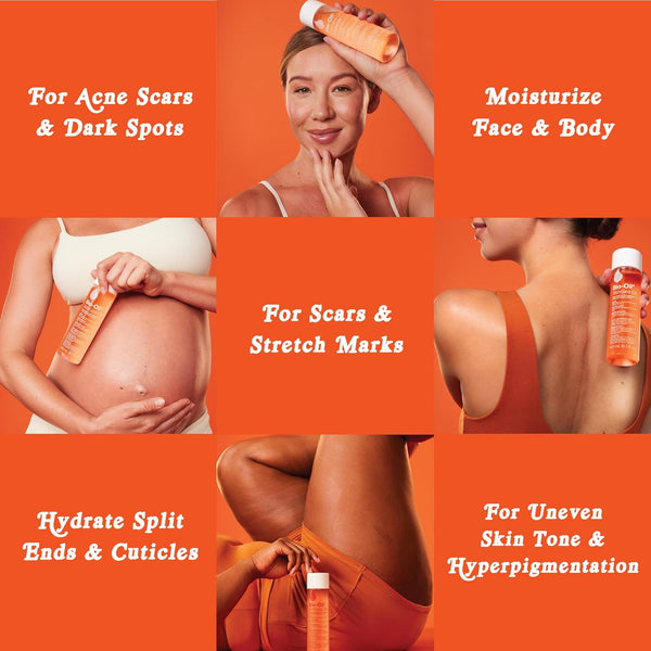 Bio-Oil Skincare Body Oil Serum, Face and Body Moisturizer with Vitamin E & A, for Scars, Stretch Marks, Sensitive Skin, All Skin Types,