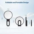 B Beauty Planet 30X Magnifying Mirror, Hand Mirror with Handle, Double Sided Hand Mirror with 30X/1X Magnification, Travel Essential Portable